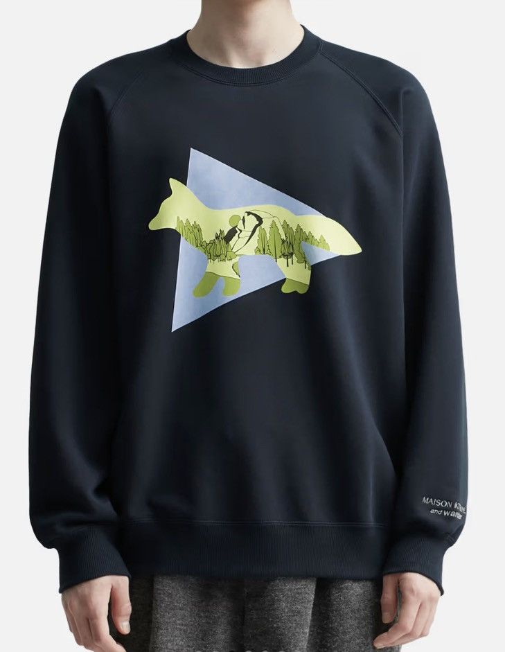 And Wander × Maison Kitsune And Wander X Maison Kitsuné Dry Cotton Sweatshirt Size US M / EU 48-50 / 2 - 1 Thumbnail