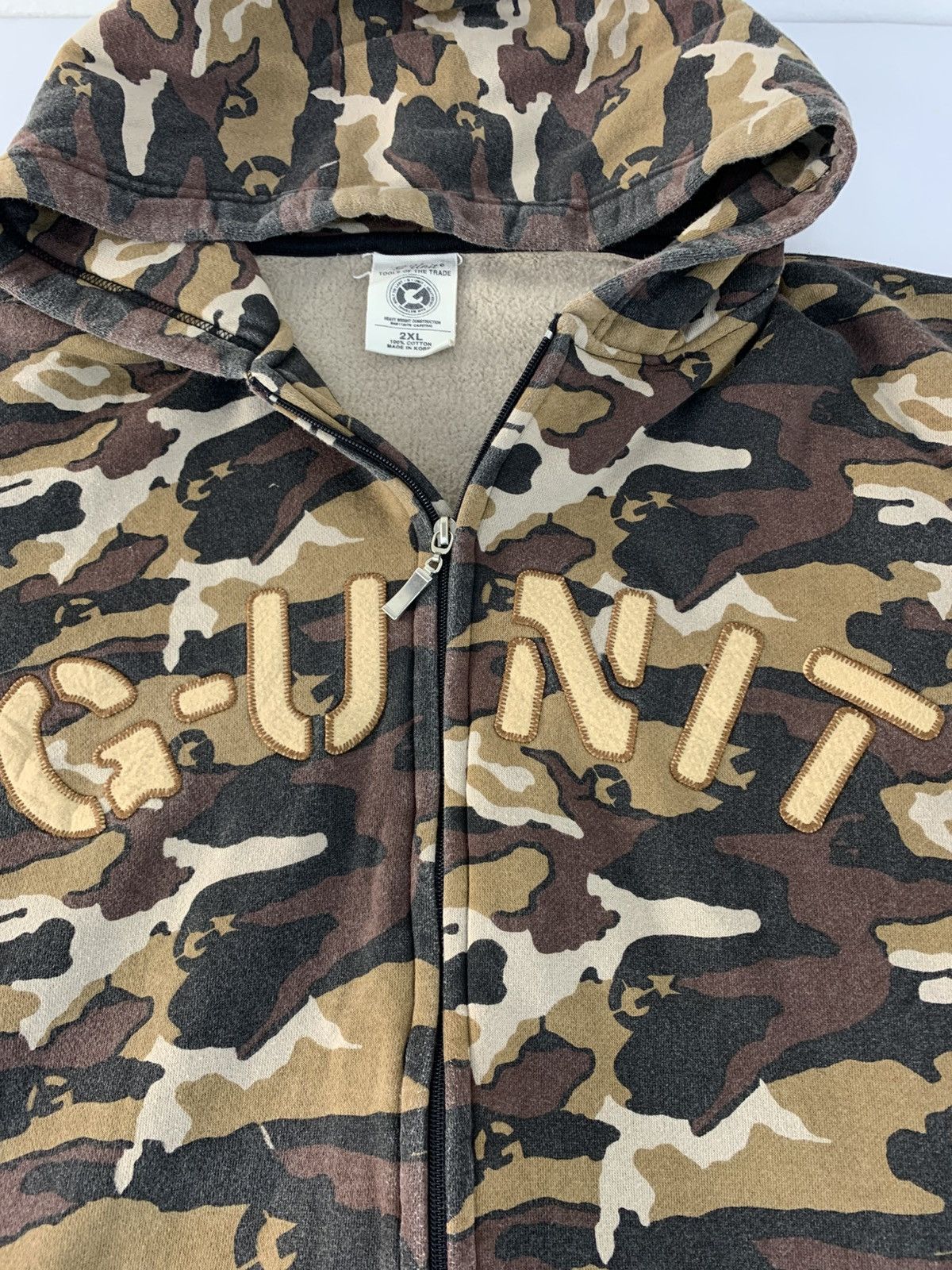 G-Unit G Unit All Over Hooded Full Zip Sherpa Inner Camo Design Size US XL / EU 56 / 4 - 4 Thumbnail