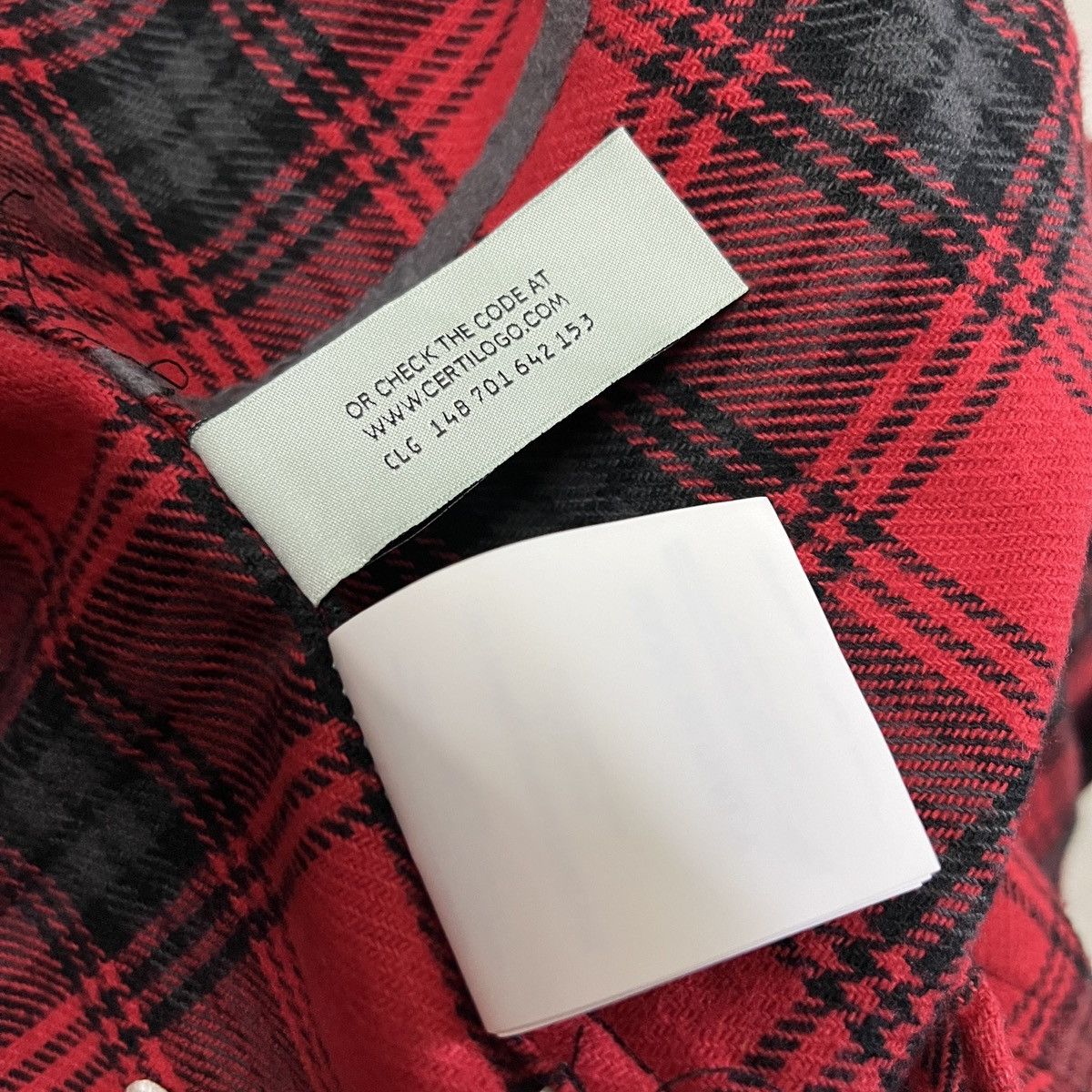 Off White Virgil Abloh Stencil Flannel AW20 Check Shirt Grailed