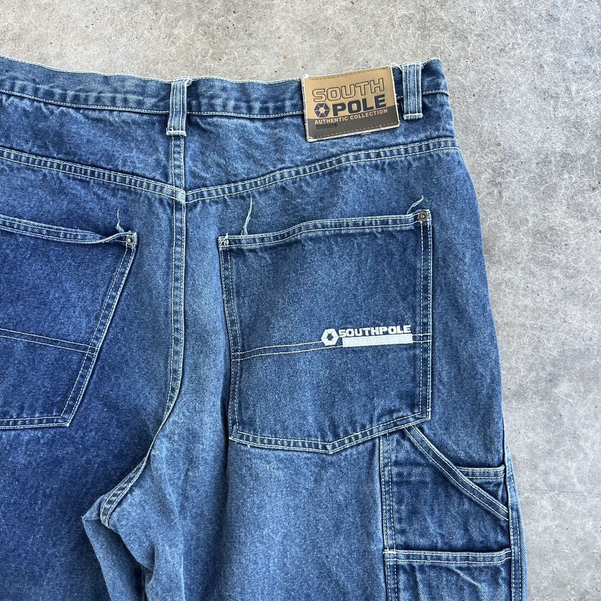 Southpole × Vintage Y2K SouthPole Baggy Carpenter Pants 40x32 Embroidered Size US 40 / EU 56 - 5 Thumbnail