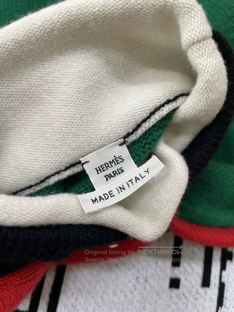 Hermes Hermes Mondrian-Inspired Color Block Cashmere Knit Long Sl Size XXS / US 00 / IT 34 - 4 Thumbnail