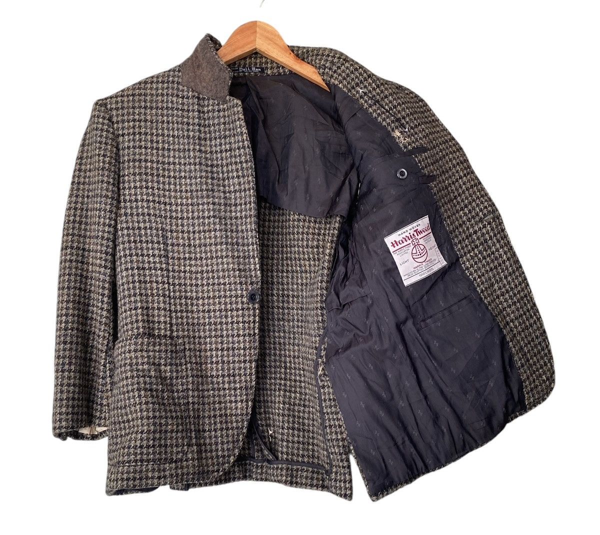 Harris Tweed Vintage HARISS TWEED Tailor Man Wool Blazer Size 38R - 11 Thumbnail
