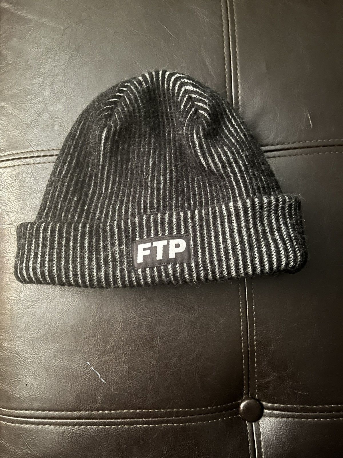 Fuck The Population FTP two tone beanie black Size ONE SIZE - 1 Thumbnail
