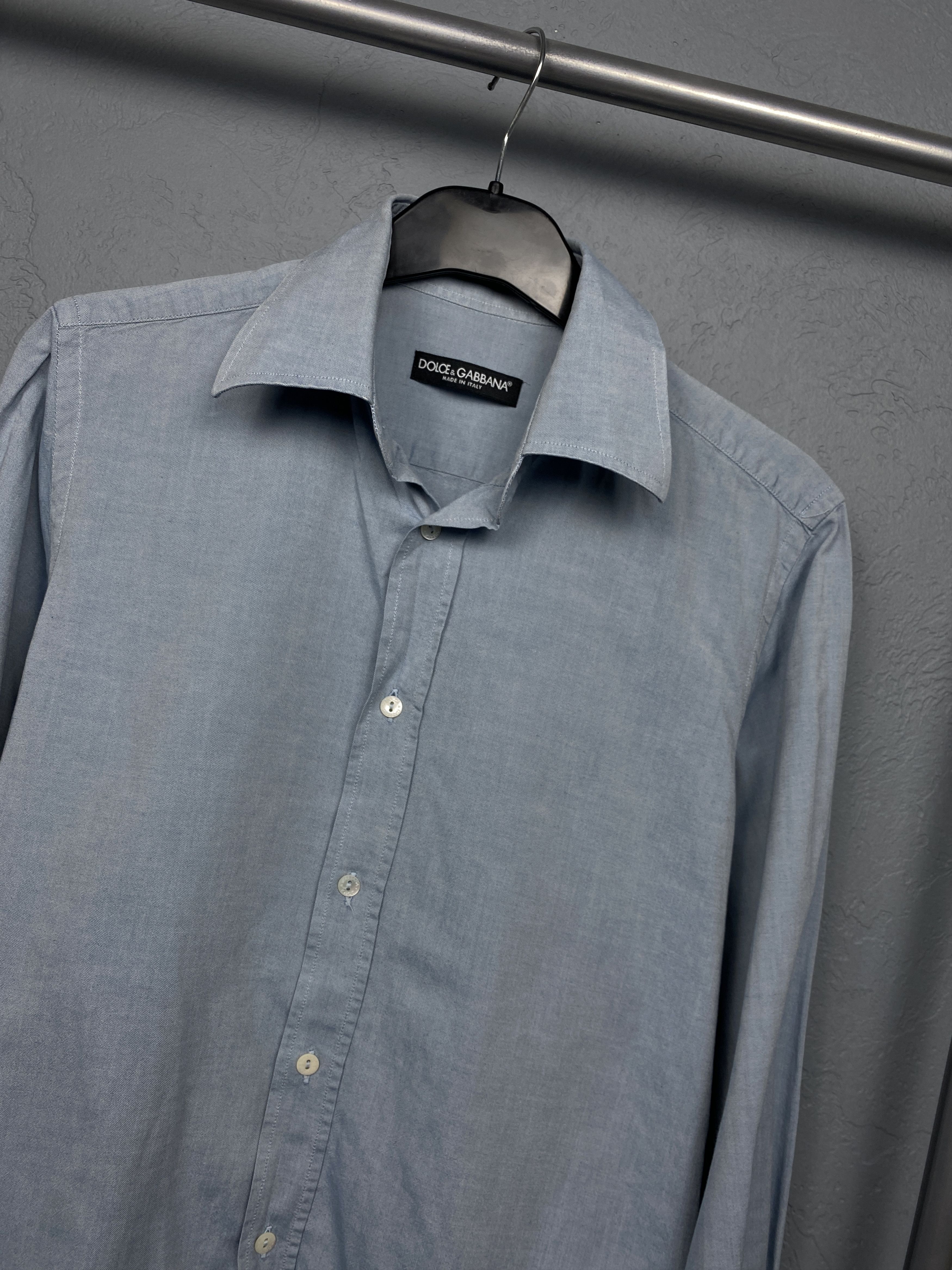 Dolce & Gabbana Dolce & Gabbana Vintage Mens Long Sleeve Shirt Size US M / EU 48-50 / 2 - 2 Thumbnail