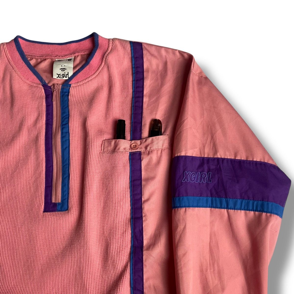 Hysteric Glamour XGIRL MULTICOLOR EMBROIDERED SPELL OUT COTTON + NYLON JACKET Size US L / EU 52-54 / 3 - 5 Thumbnail