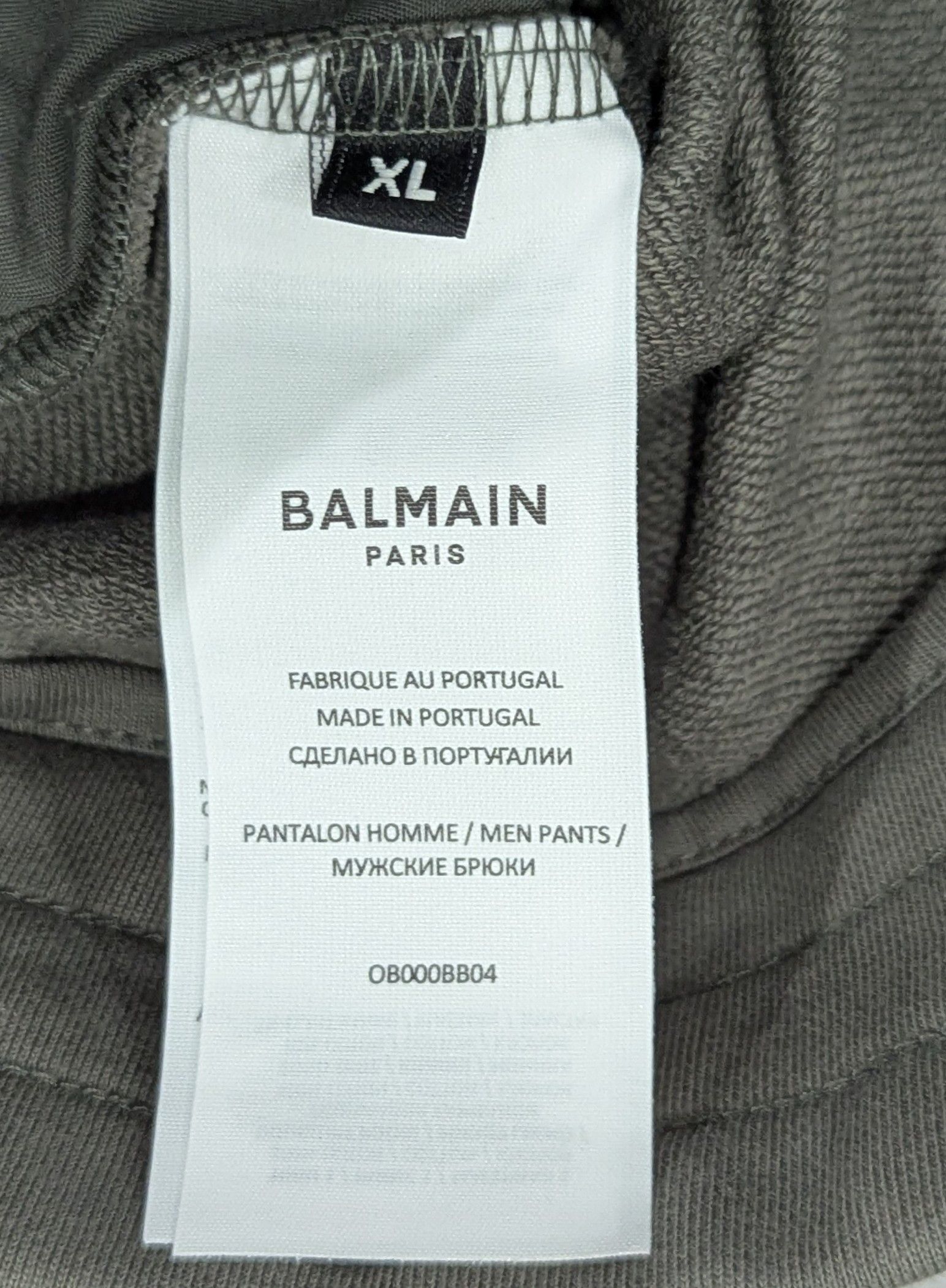 Balmain BALMAIN Flocked Logo Print Jogger Pants Khaki Green XL Size US 36 / EU 52 - 10 Thumbnail