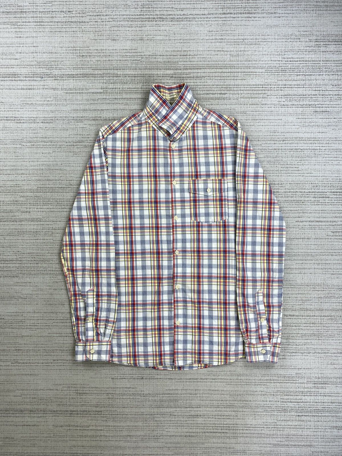 A.P.C. × Japanese Brand × Vintage Vintage A.P.C Checkered Button Ups Shirt Size US S / EU 44-46 / 1 - 5 Thumbnail