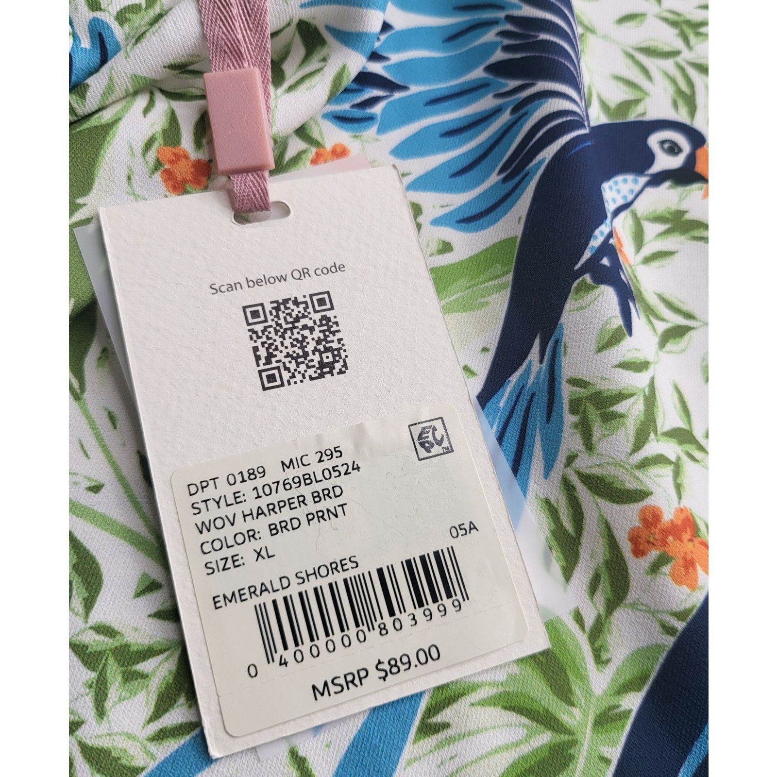 Other NWT Alex Marie Harper Emerald Shores Bird Print Halter XL Size XL / US 12-14 / IT 48-50 - 2 Thumbnail