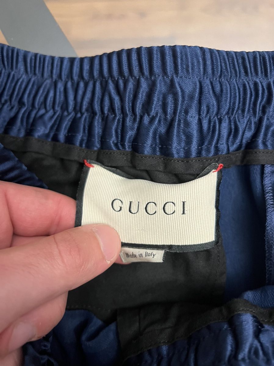 Gucci Gucci Blue Casual Pants with Side Stripes Size US 32 / EU 48 - 4 Thumbnail