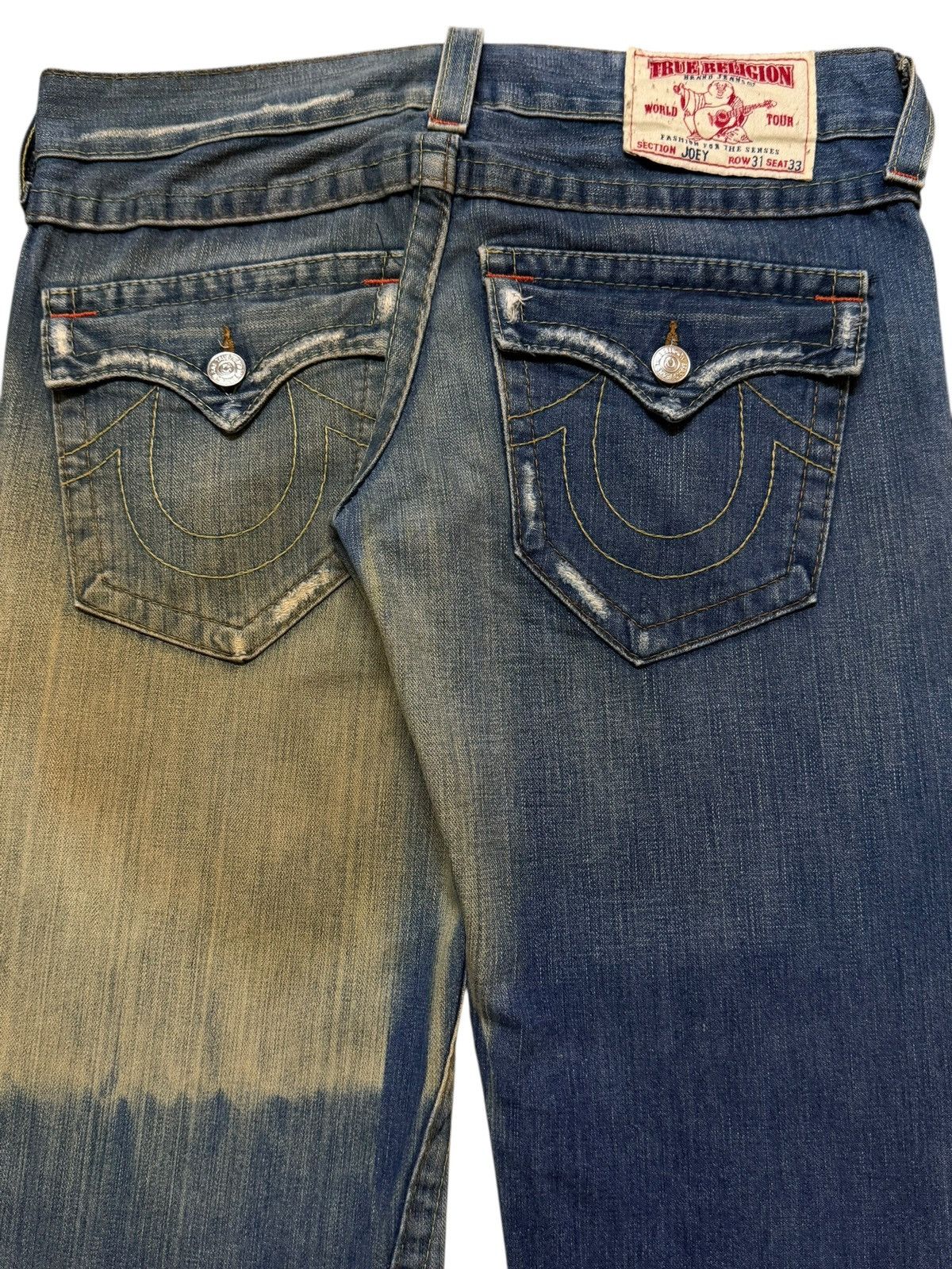 True Religion Vintage 90s Usa True Religion Mud Wash Faded Spiral Wide Leg Size US 34 / EU 50 - 5 Thumbnail
