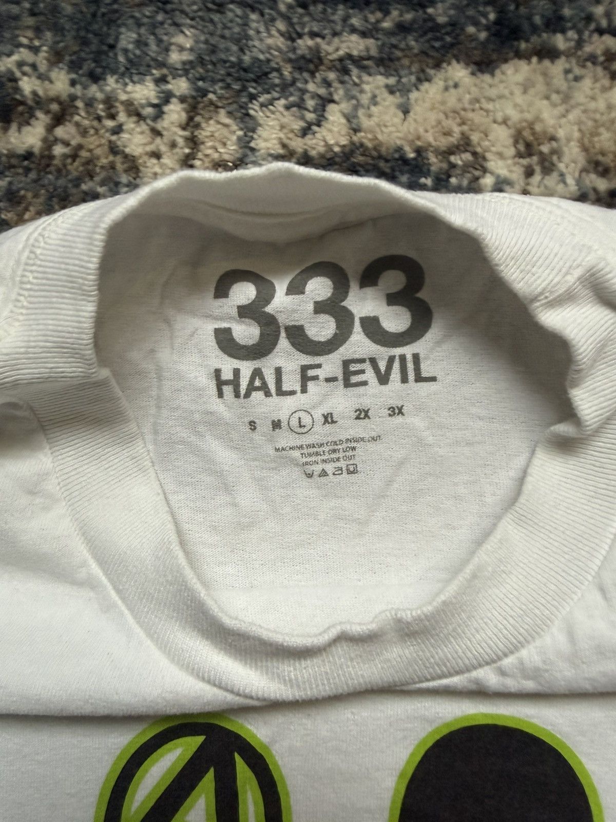 Half Evil Half Evil x Absent Never Absent For The Evil Tee Size US L / EU 52-54 / 3 - 3 Thumbnail