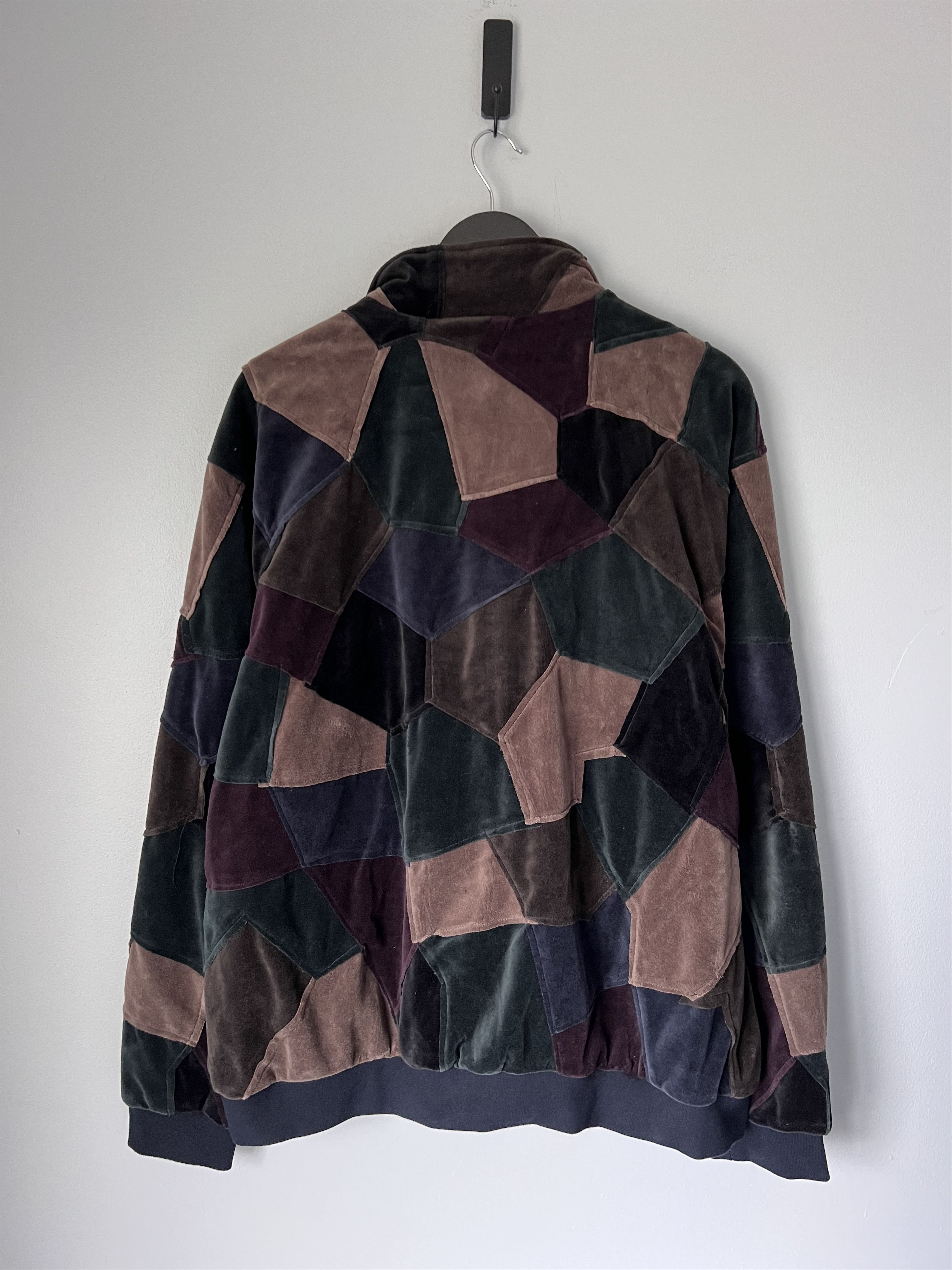 Supreme Supreme Patchwork Velour Track Jacket in Dark Navy Size US XL / EU 56 / 4 - 5 Thumbnail