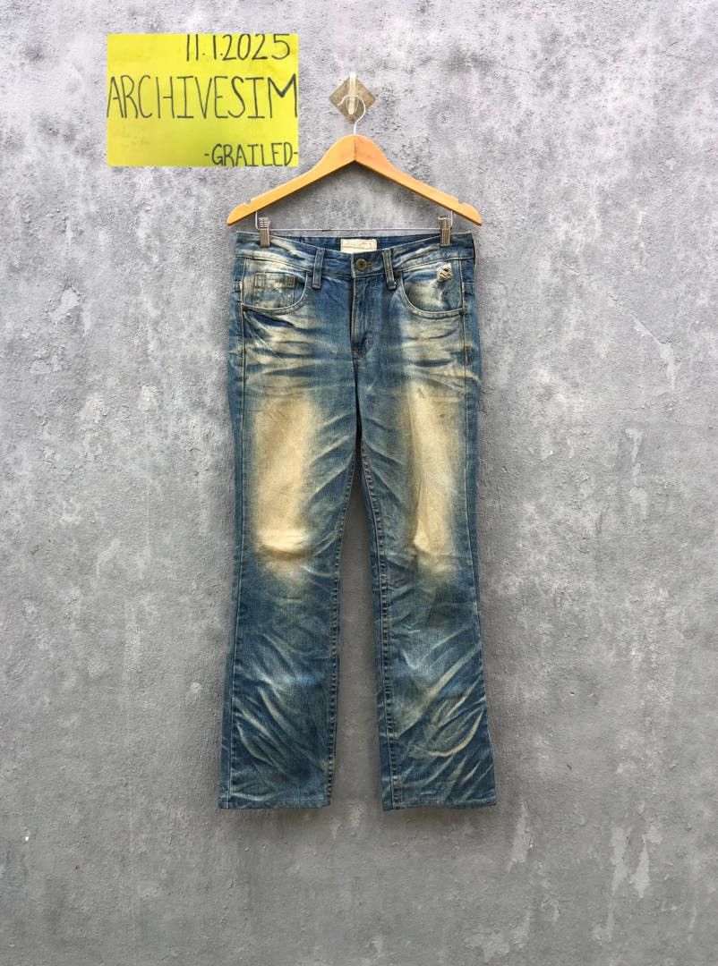 If Six Was Nine Lolita Flared Jeans Size US 31 - 2 Thumbnail