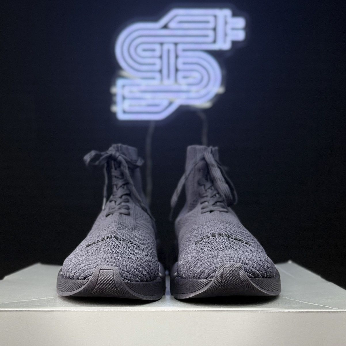 Balenciaga Balenciaga Speed 2.0 Lace Up Trainer Navy Size US 15 / EU 48 - 3 Thumbnail