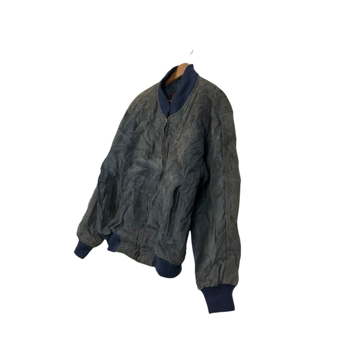 Japanese Brand 🔥VINTAGE LEATHER JACKET BOMBER BACK LOT ISSEY MIYAKE Size US L / EU 52-54 / 3 - 4 Thumbnail