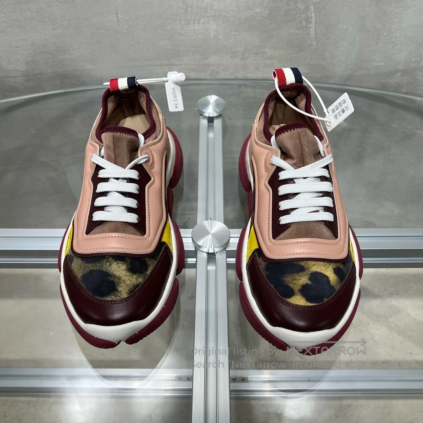 Moncler Moncler Leisure sports shoes in a white and red color comb Size US 7.5 / IT 37.5 - 2 Thumbnail