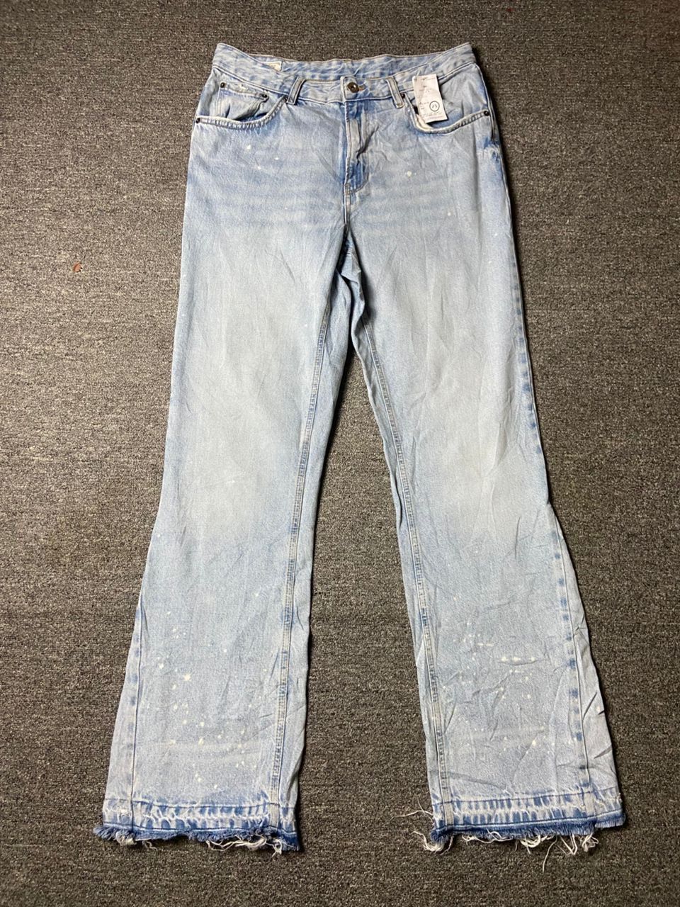 Zara Vintage ZARA Flare Denim Jeans (142) Size US 33 - 1 Thumbnail