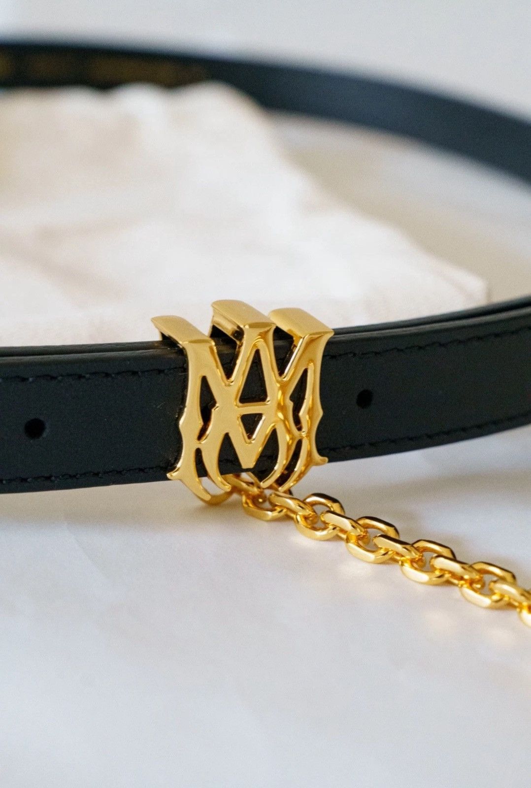 Amiri Amiri MA black chain belt size 95 Size 38 - 5 Thumbnail