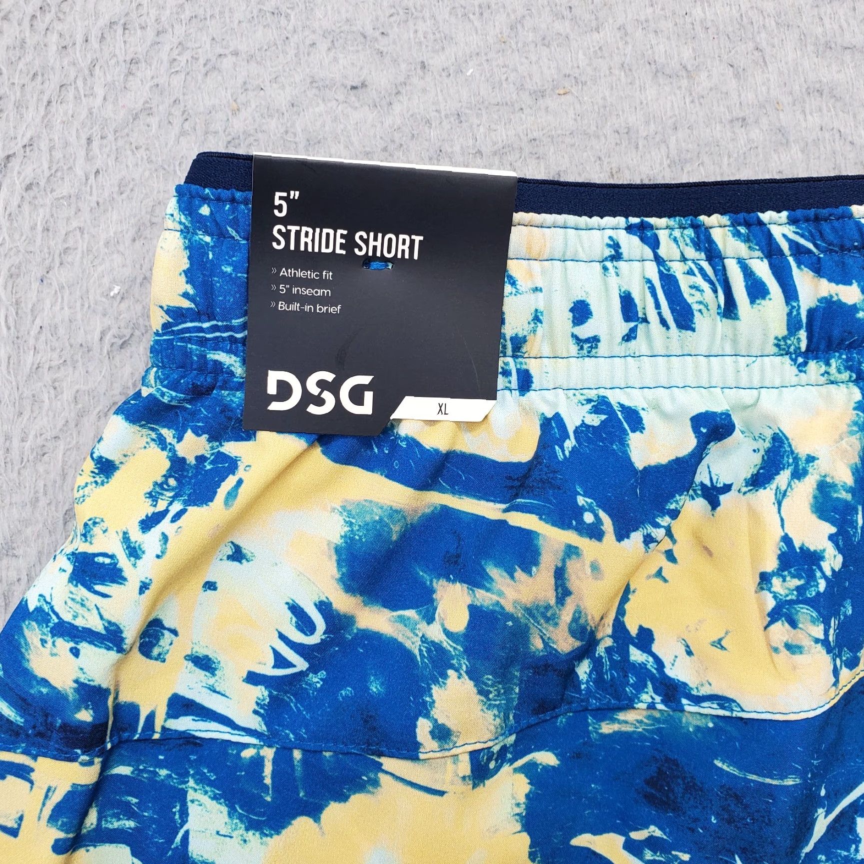 Vintage DSC Stride Shorts Mens XL Multi Tie Dye Athletic Fit Stretch Brief Lined Pull On Size US 36 / EU 52 - 8 Thumbnail