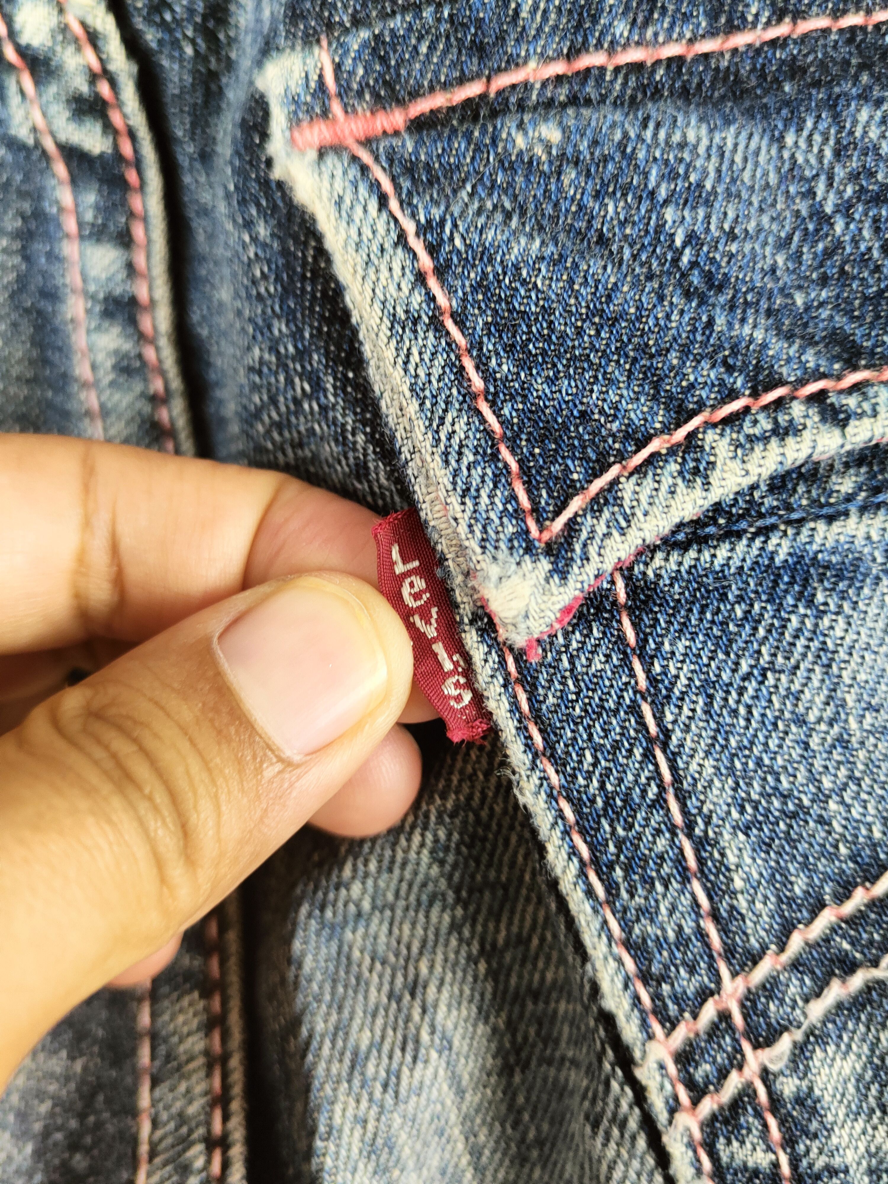 Levi's 502 Levi's Dark Blue Distressed Ripped Jeans #S2812 Size US 31 - 7 Thumbnail