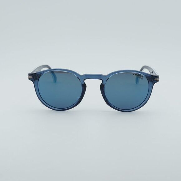 Carrera CARRERA 301/S 0PJP XT Sunglasses Blue Round Frame, Blue Lens Size ONE SIZE - 2 Thumbnail