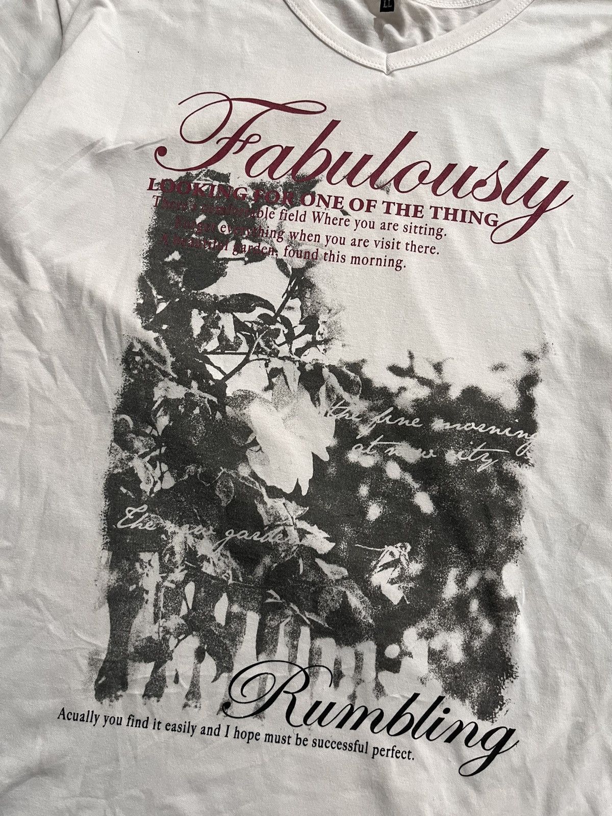 Hysteric Glamour × If Six Was Nine × Japanese Brand JAPANESE Y2K FABULOUSY POEM TEE Size US S / EU 44-46 / 1 - 5 Thumbnail