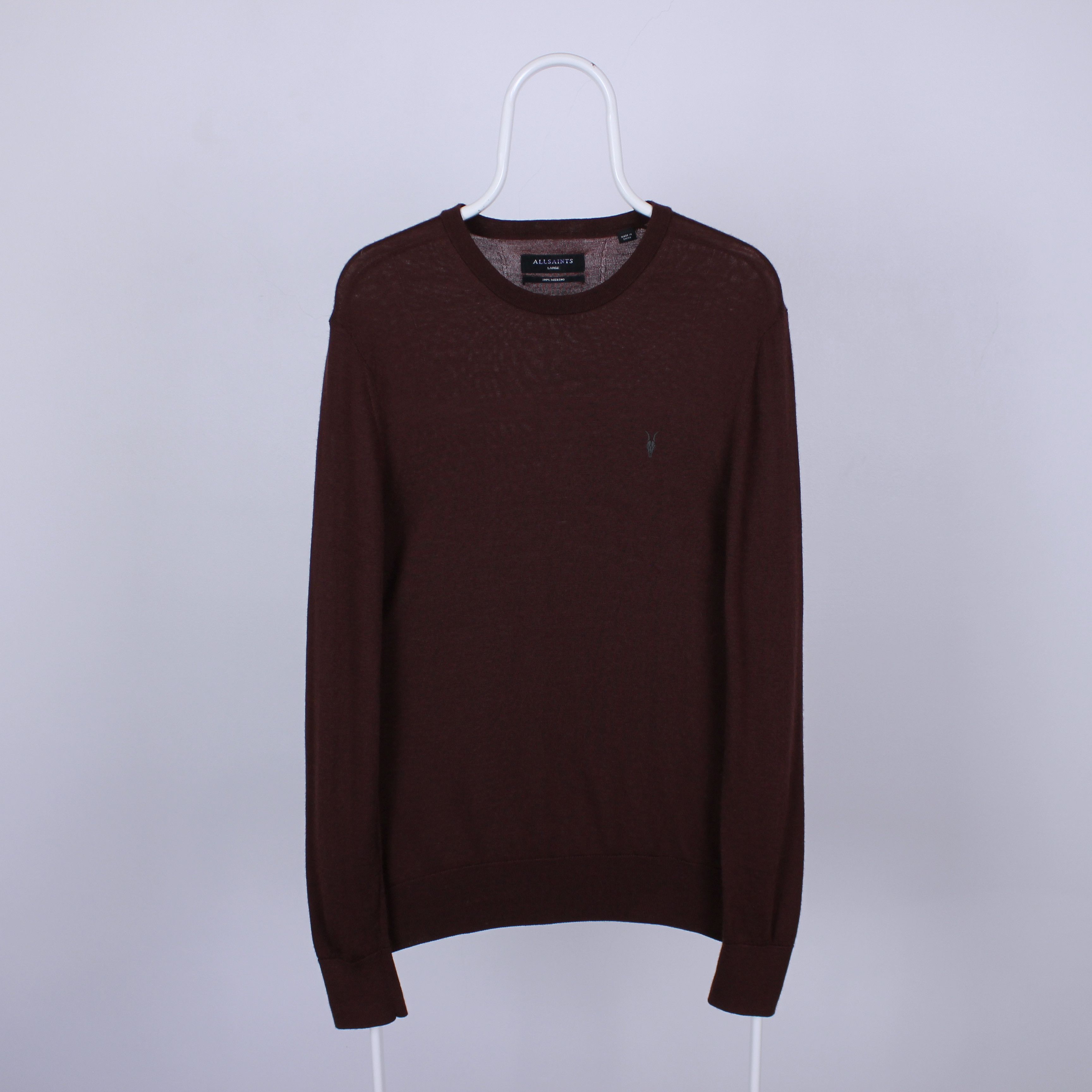 Allsaints Allsaint sweater mode merino crew M L red wool Size US L / EU 52-54 / 3 - 6 Thumbnail