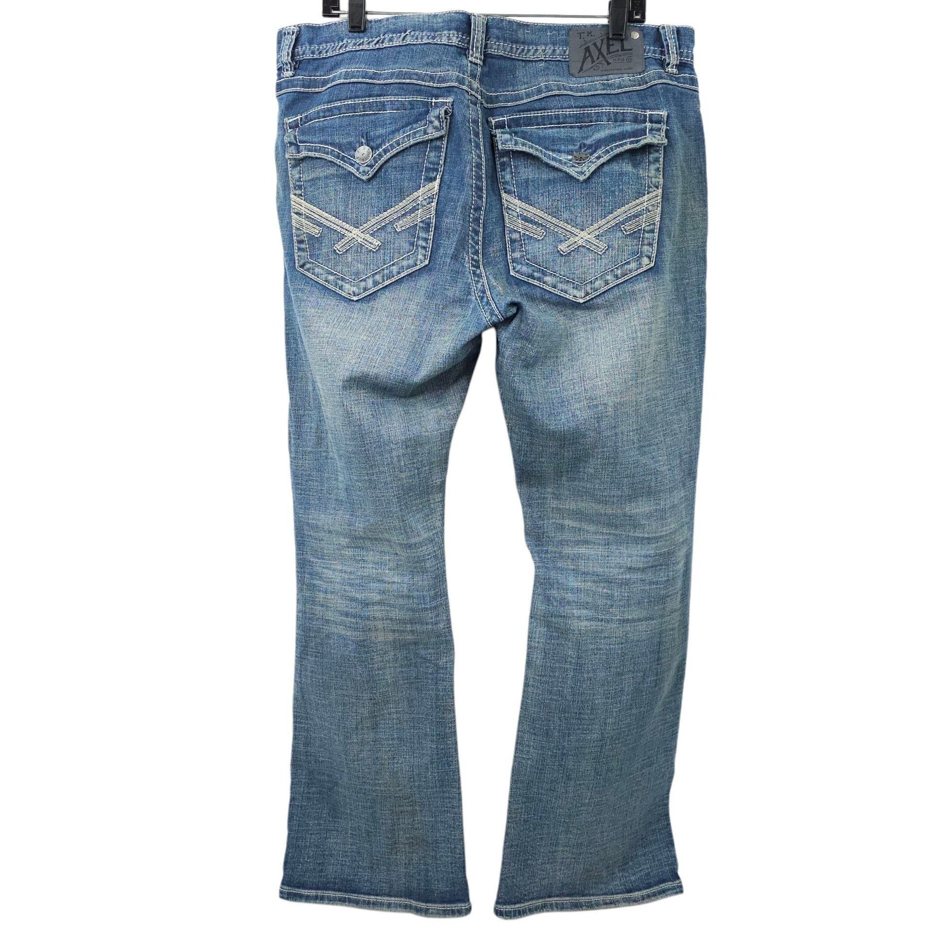 Other T K Axel Vintage Boot Cut Jeans Mens 36 x 30 Distressed Size US 36 / EU 52 - 2 Thumbnail