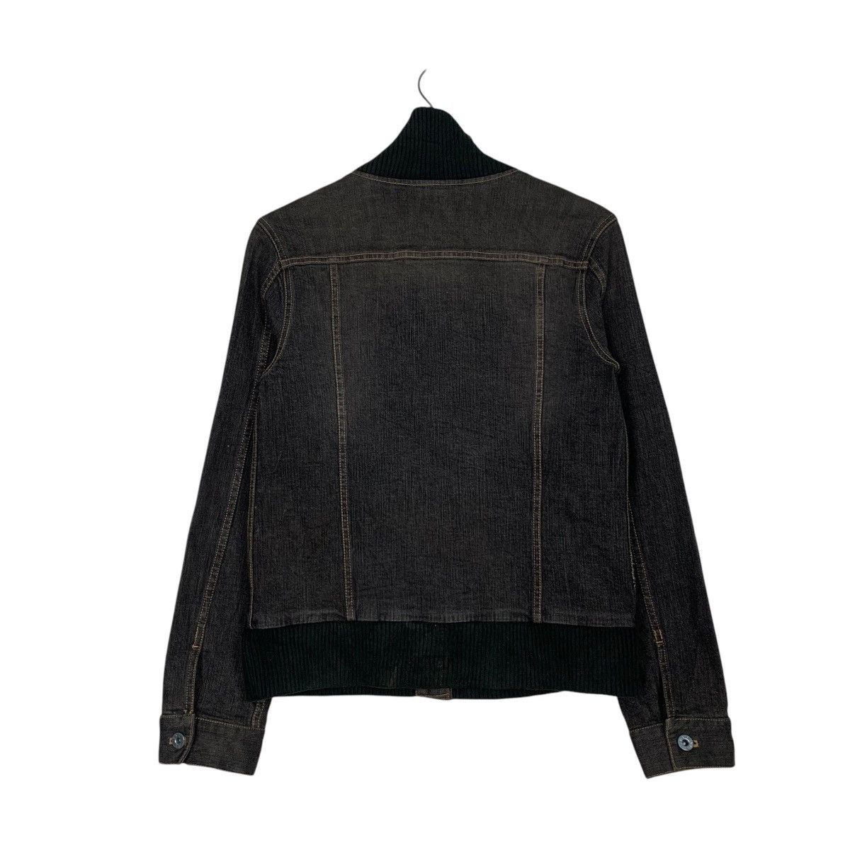 Japanese Brand A/T Atsuro Tayama Trucker Hybrid Denim Jacket #2699-C121 Size S / US 4 / IT 40 - 7 Thumbnail