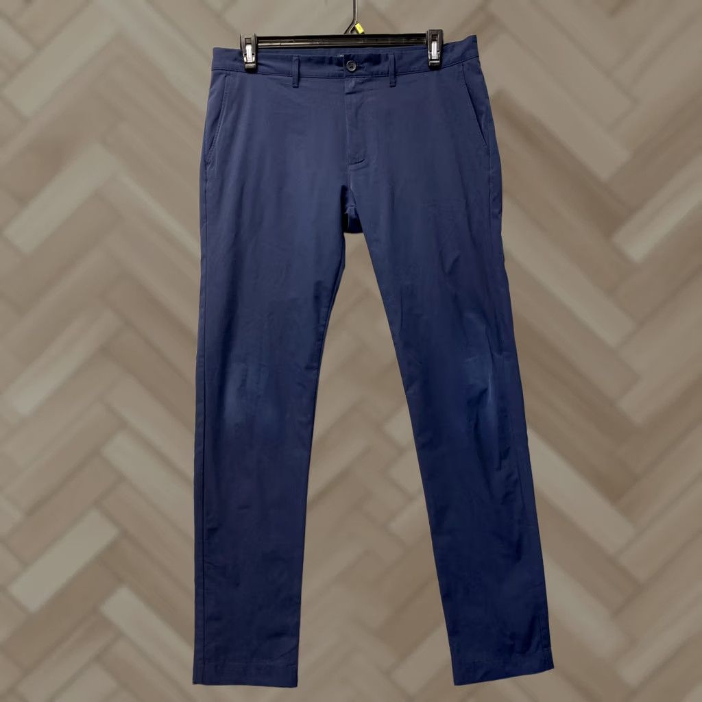 J.Crew J.CREW Chino Pants Mens 34x34 Navy Blue 100% Cotton Preppy Golf/0759 Pants Regular Blue Mens Size US 34 / EU 50 - 1 Thumbnail