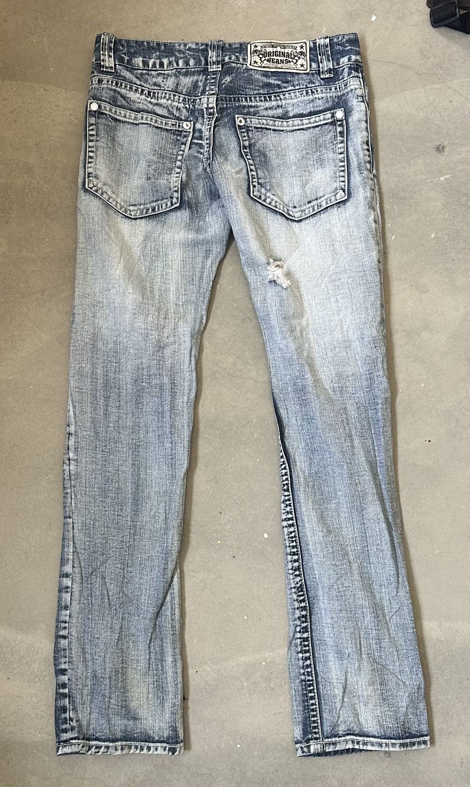 Japanese Brand THE VINTAGE SHERIFF DISTRESSED JEANS Size US 32 / EU 48 - 10 Thumbnail