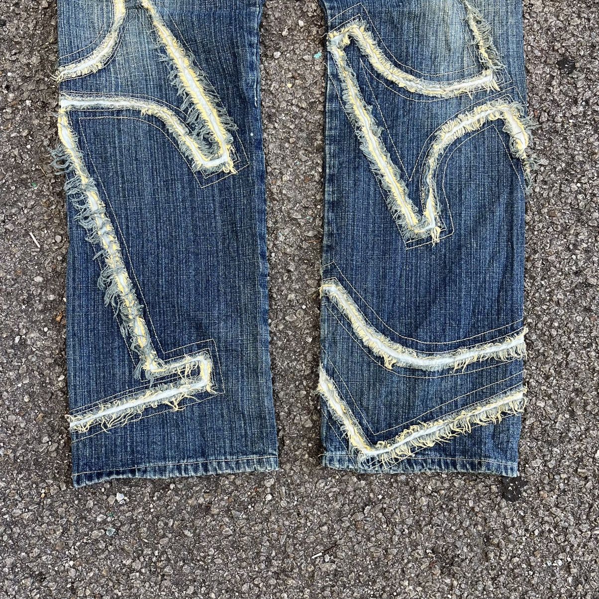 Hysteric Glamour Punk Distressed Kapital Style Denim Grunge Jeans Size US 31 - 2 Thumbnail