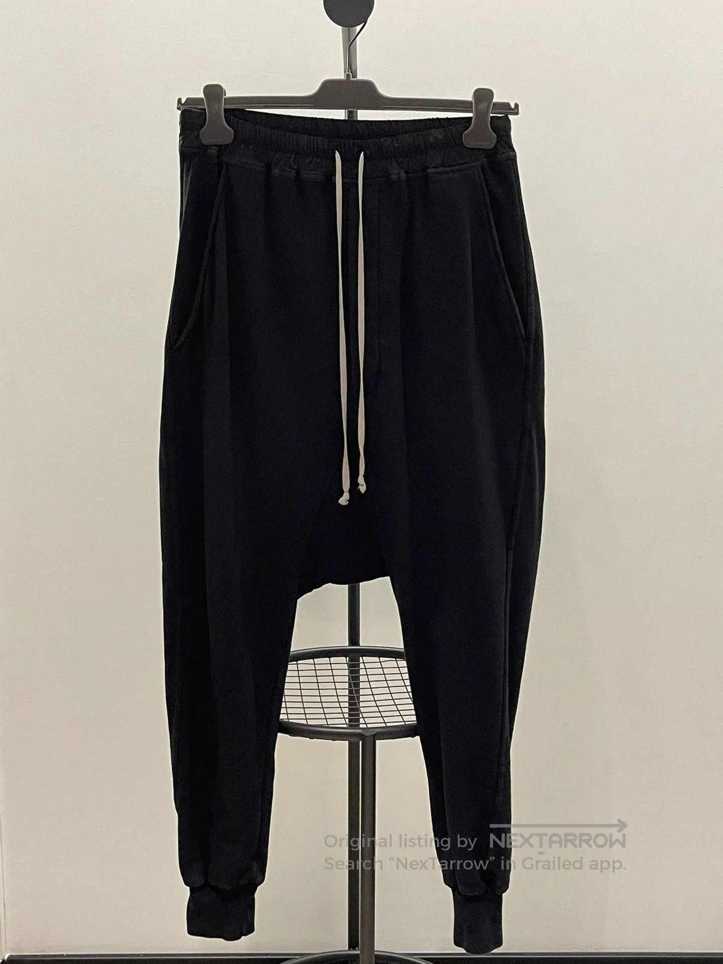 Rick Owens Rick Owens Cotton Fleece Drop-Crotch Pants. Size US 26 / EU 42 - 1 Thumbnail