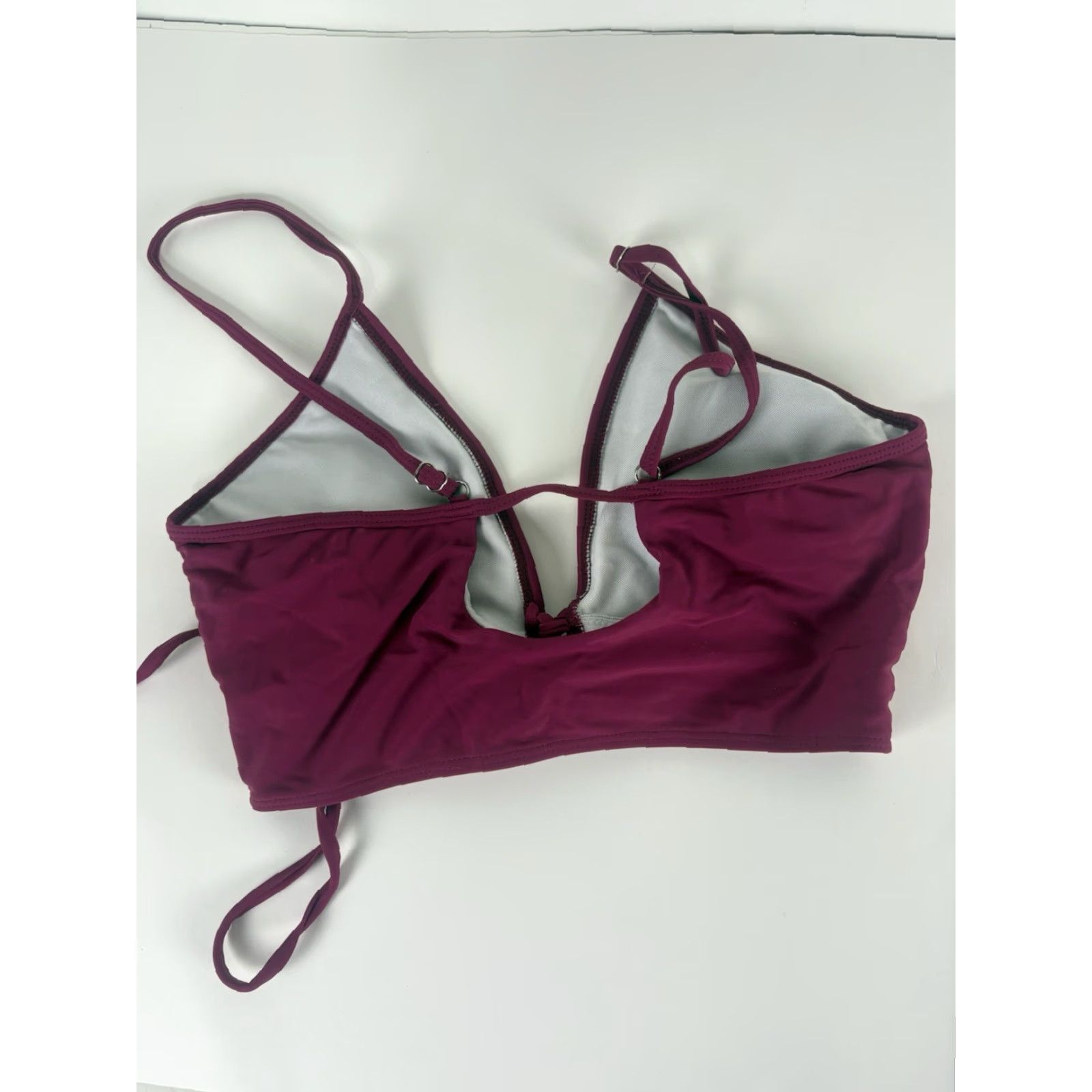Shein Shein Magenta Deep Plunge Swimsuit Top Womens Size L Size L / US 10 / IT 46 - 2 Thumbnail