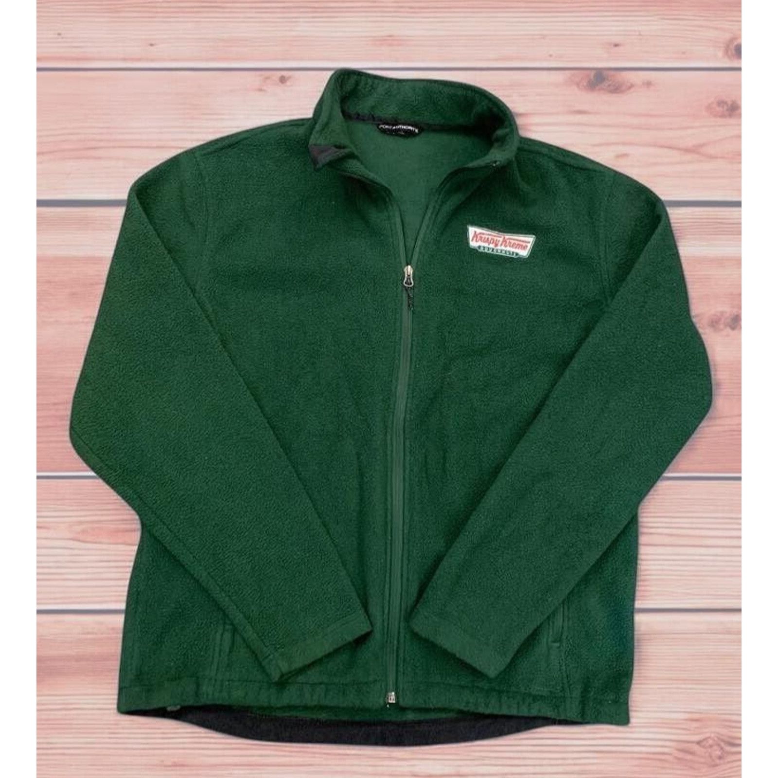 Port Authority Krispy Kreme Fleece Jacket Size XL Green Zip Long Sleeve Size US XL / EU 56 / 4 - 1 Preview