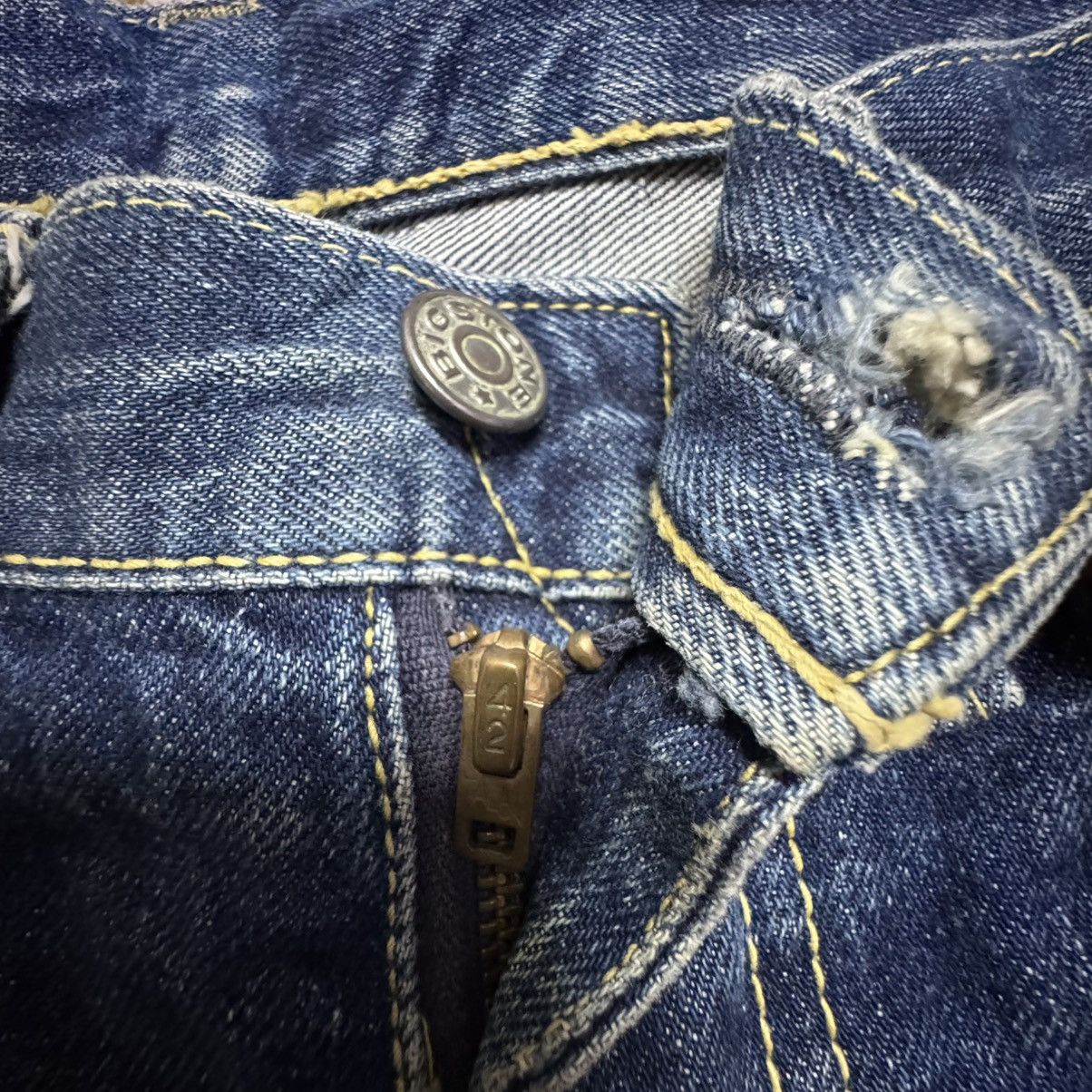 Vintage Vintage 70s BIGSTONE Denim Selvedge Jeans Repaired Size US 29 - 18 Thumbnail