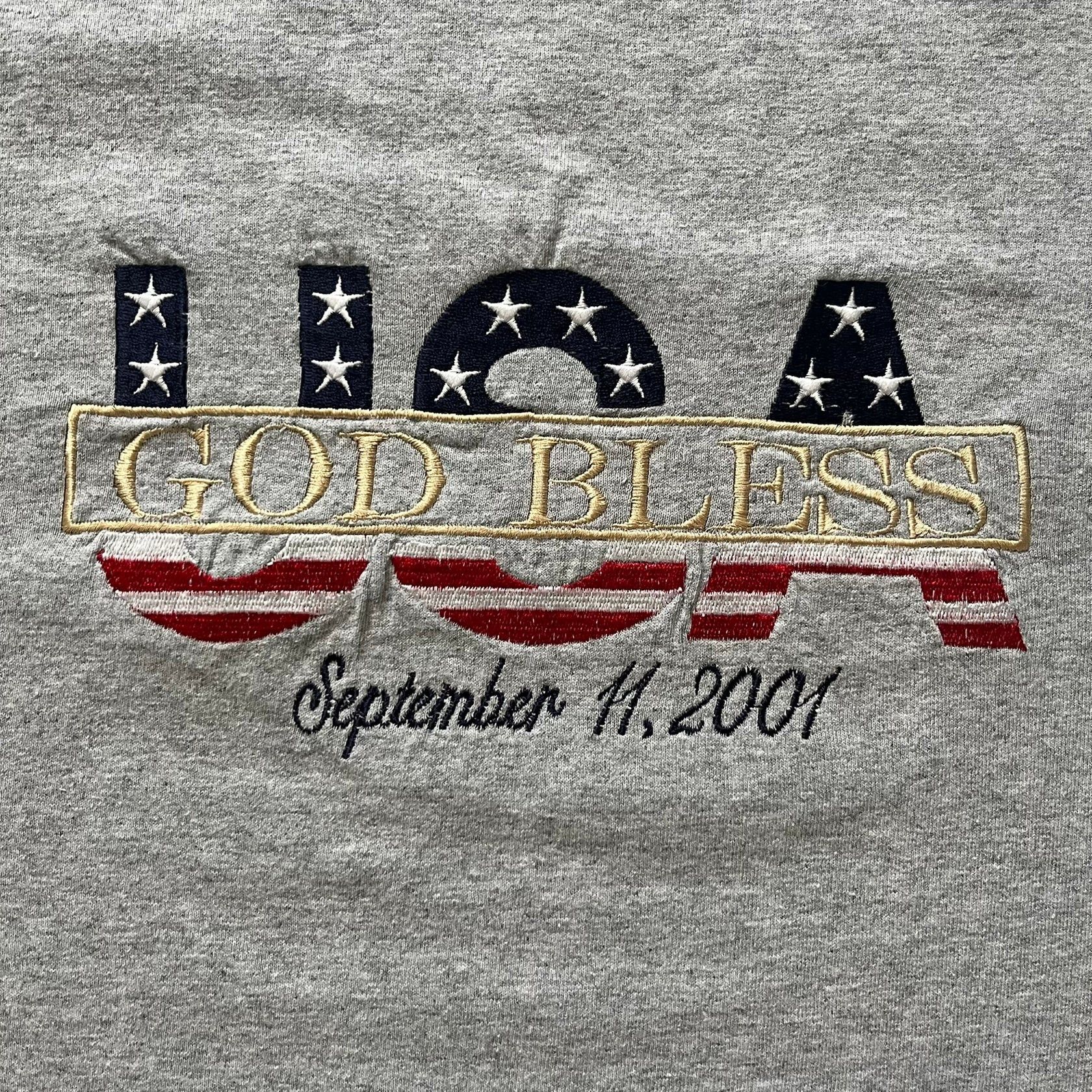 Vintage God Bless USA 9/11 Tee VTG Size US M / EU 48-50 / 2 - 2 Thumbnail