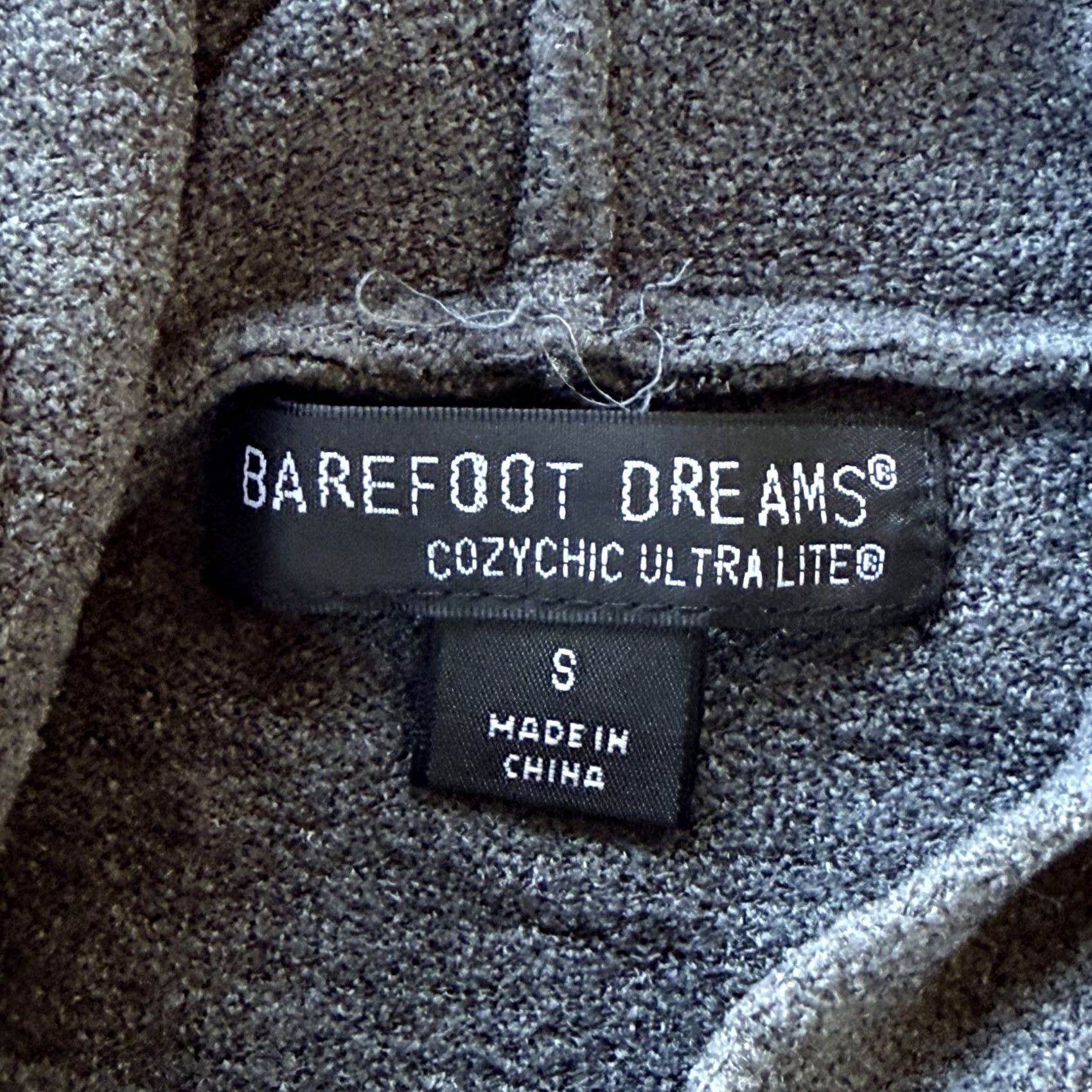 Vintage Barefoot Dreams Sweater Womens Small Gray CozyChic Lite Hooded Tunic V-Neck Long Sleeve Lightweight Knit DC Size S / US 4 / IT 40 - 7 Thumbnail