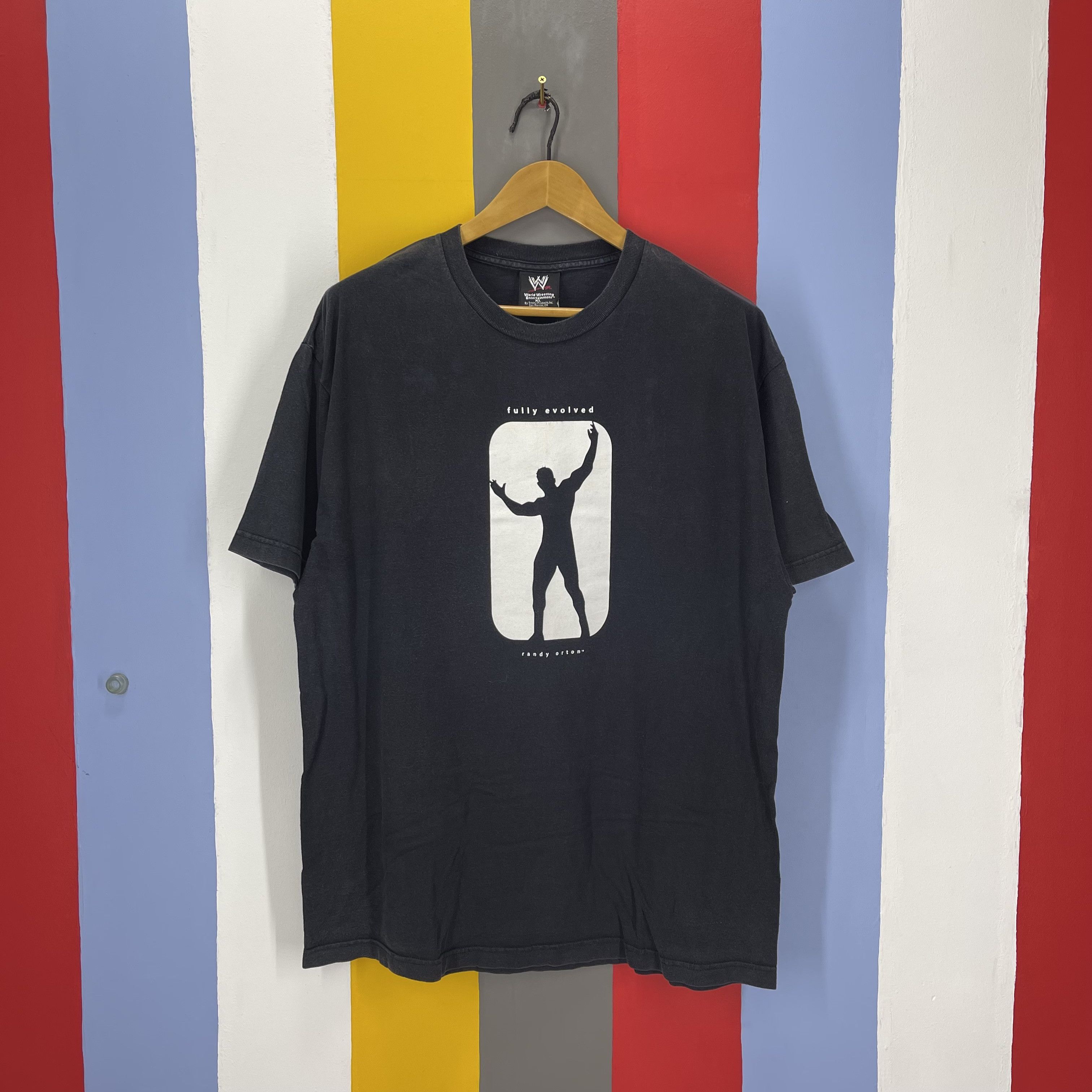 Y2K Vintage RANDY ORTON Crew Neck T Shirt #1436/AX