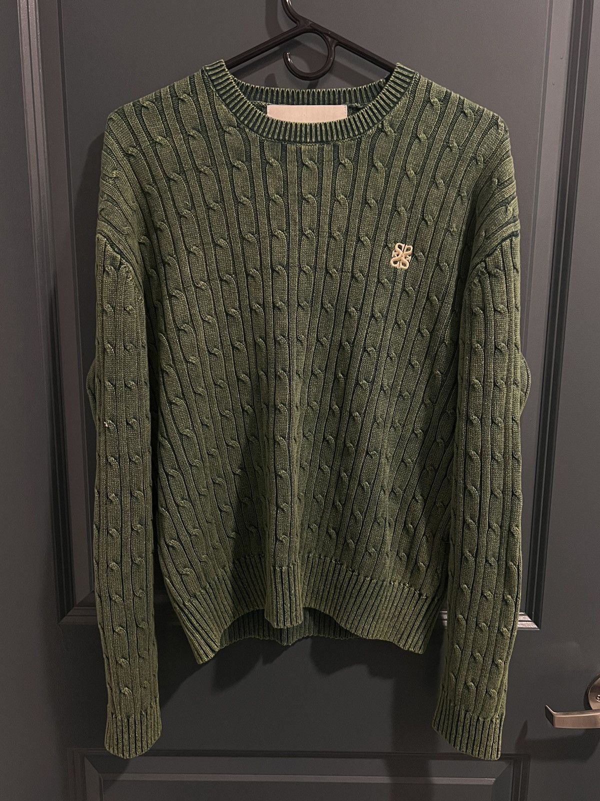 Other Satur Classic dyed cable knit Vintage Green Size US M / EU 48-50 / 2 - 1 Thumbnail