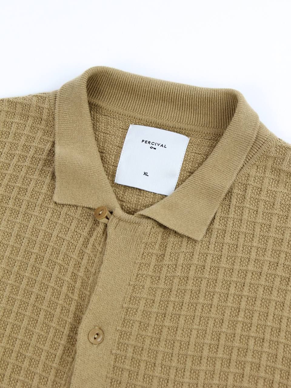 Percival PERCIVAL Textured knit shirt with short sleeves Size US XL / EU 56 / 4 - 7 Thumbnail