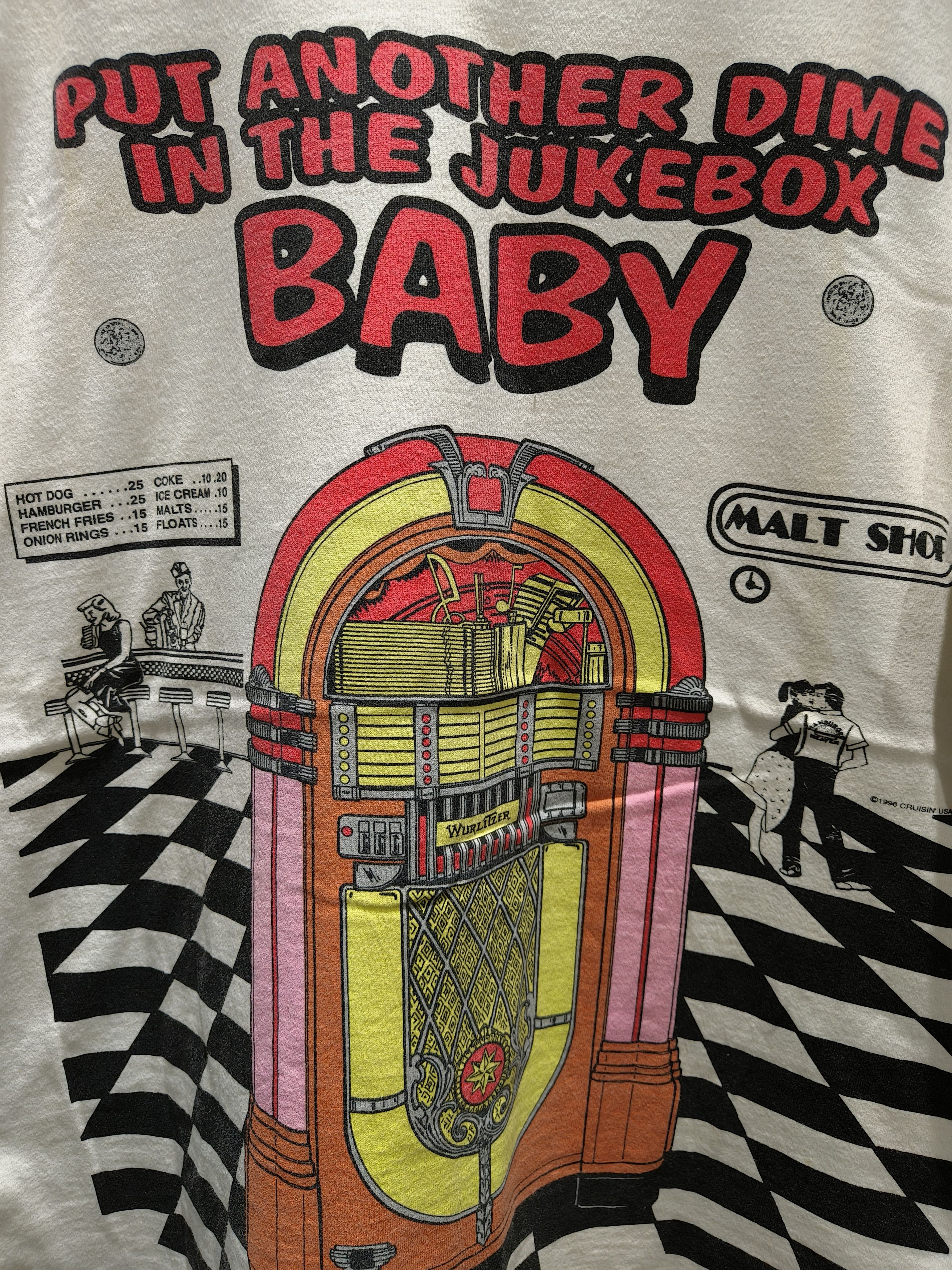 Fuck Art, Make Tees Vintage 90s Jukebox shirt Size US XL / EU 56 / 4 - 2 Thumbnail