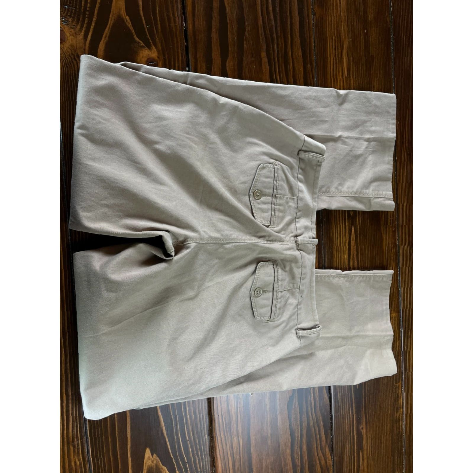 Banana Republic Banana Republic Pants Women Size 2 Tan Ryan Fit Hemmed Chino Slimming Straight 25.5in Inseam Size 29" - 2 Thumbnail