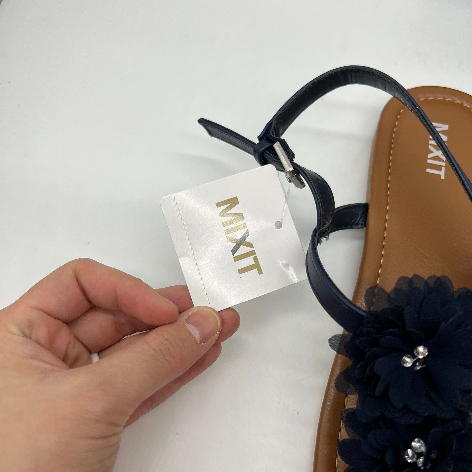 Other Mixit Womens Arlet Adjustable Strap Sandals Navy Colo Size US 11 / IT 41 - 6 Thumbnail