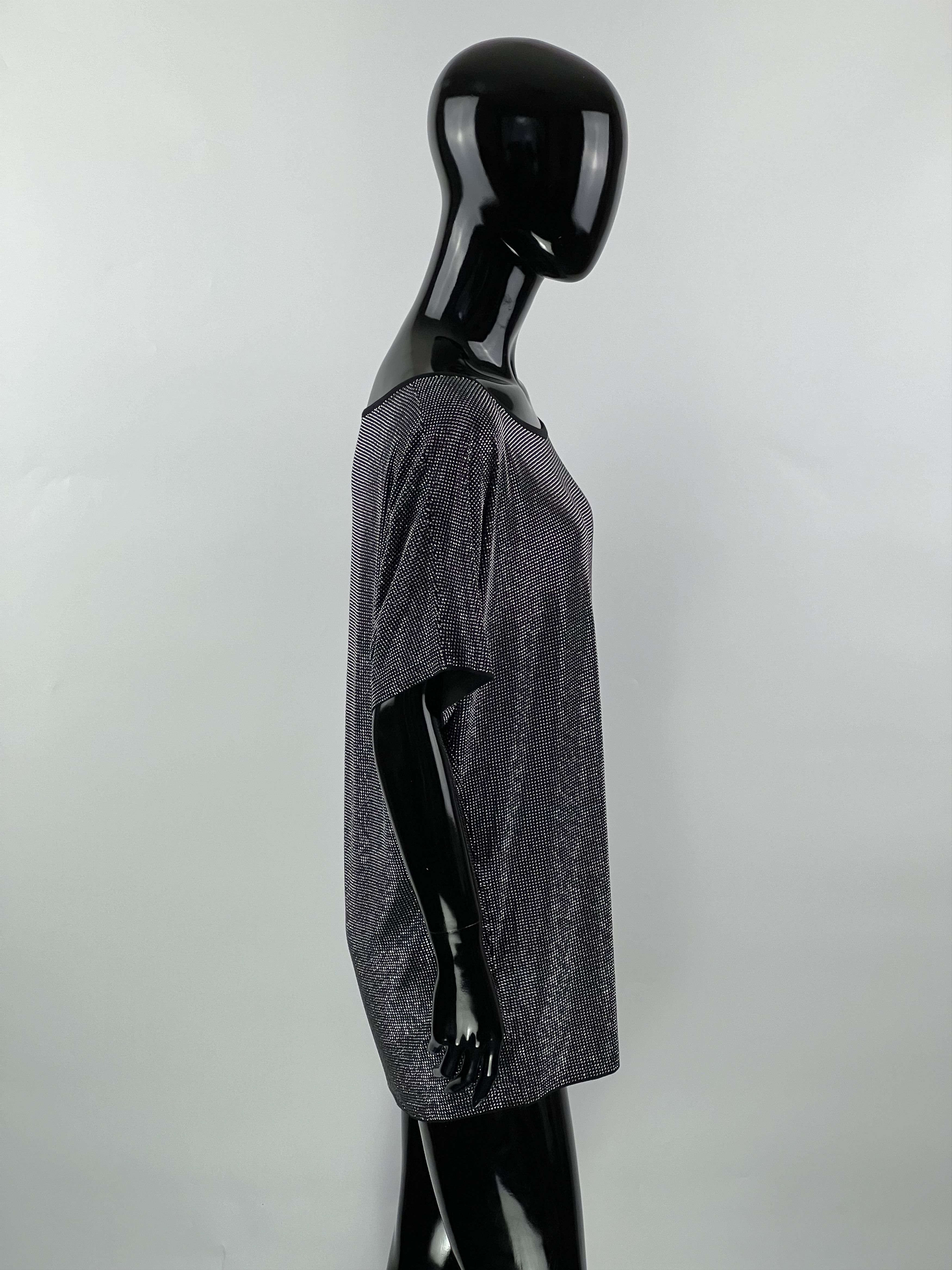 Balmain × Pierre Balmain × Vintage Pierre Balmain Vtg Silver Metal Stones T-Shirt Top Size XS Size XS / US 0-2 / IT 36-38 - 2 Thumbnail