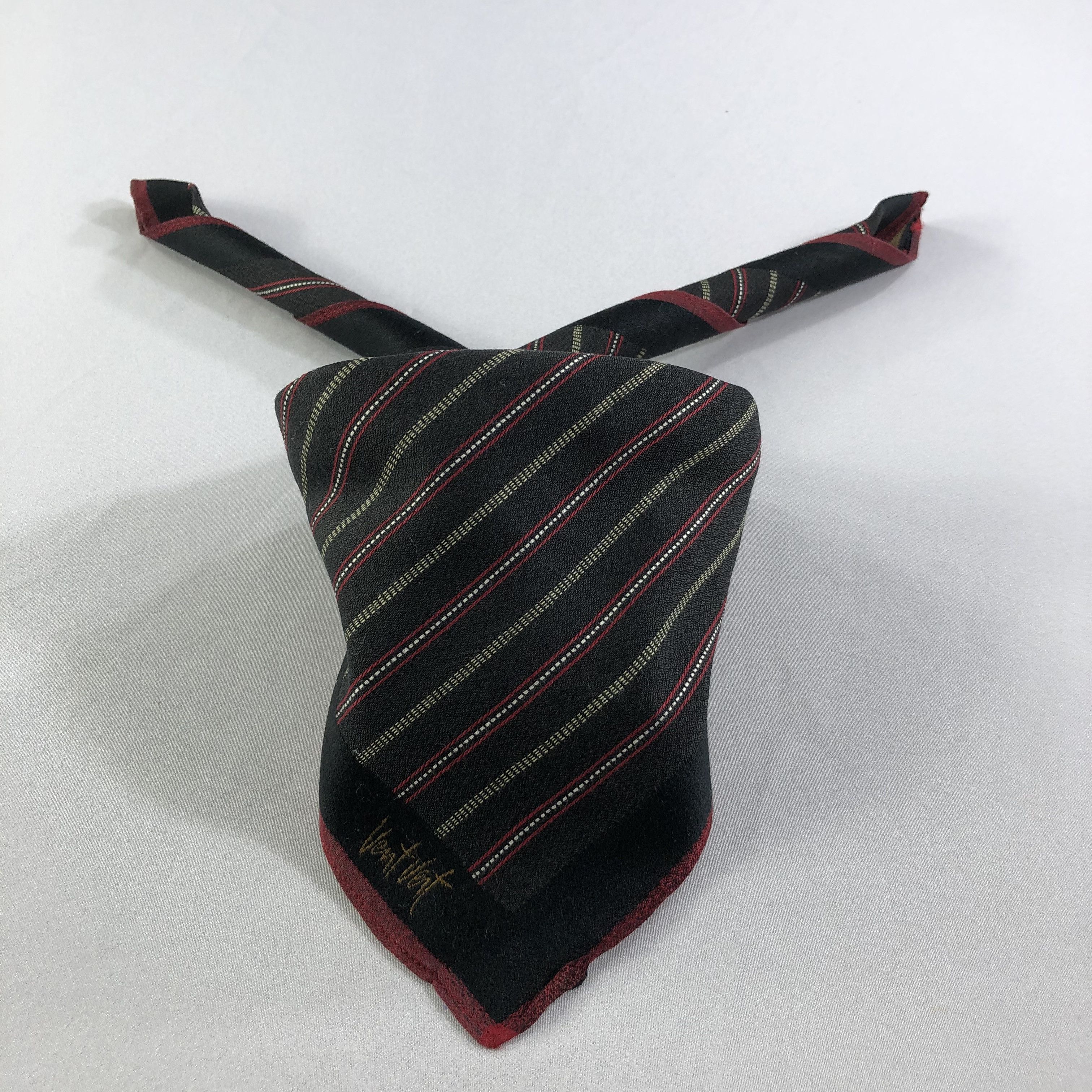 Pierre Balmain Vent Vert Stripes Handkerchief Neckerchief Bandana H1905 Size ONE SIZE - 1 Thumbnail
