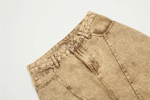 Japanese Brand × Jean Hip-hop trendy loose straight heavy washed distressed jeans Size US 32 / EU 48 - 3 Thumbnail