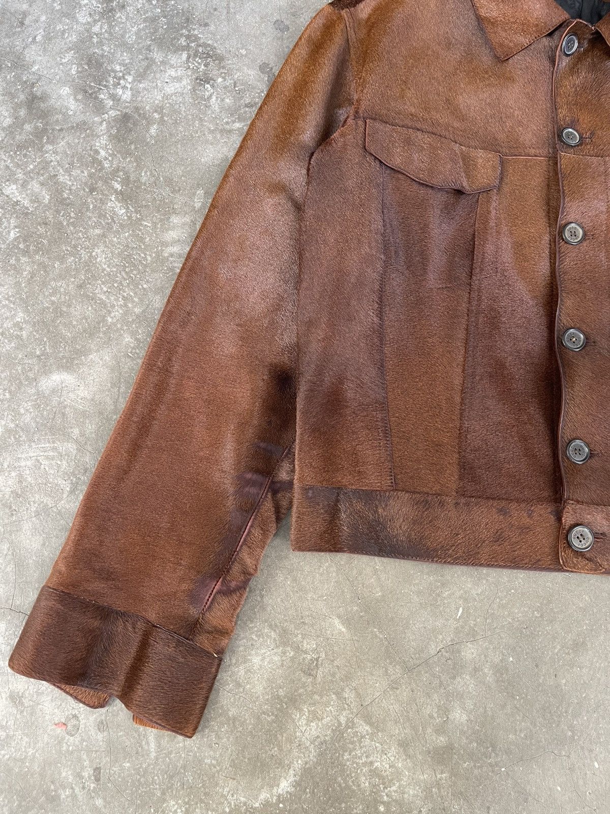Gucci Gucci Tom Ford Brown Pony Hair Type 3 Jacket Vera Pelle Size US M / EU 48-50 / 2 - 2 Thumbnail