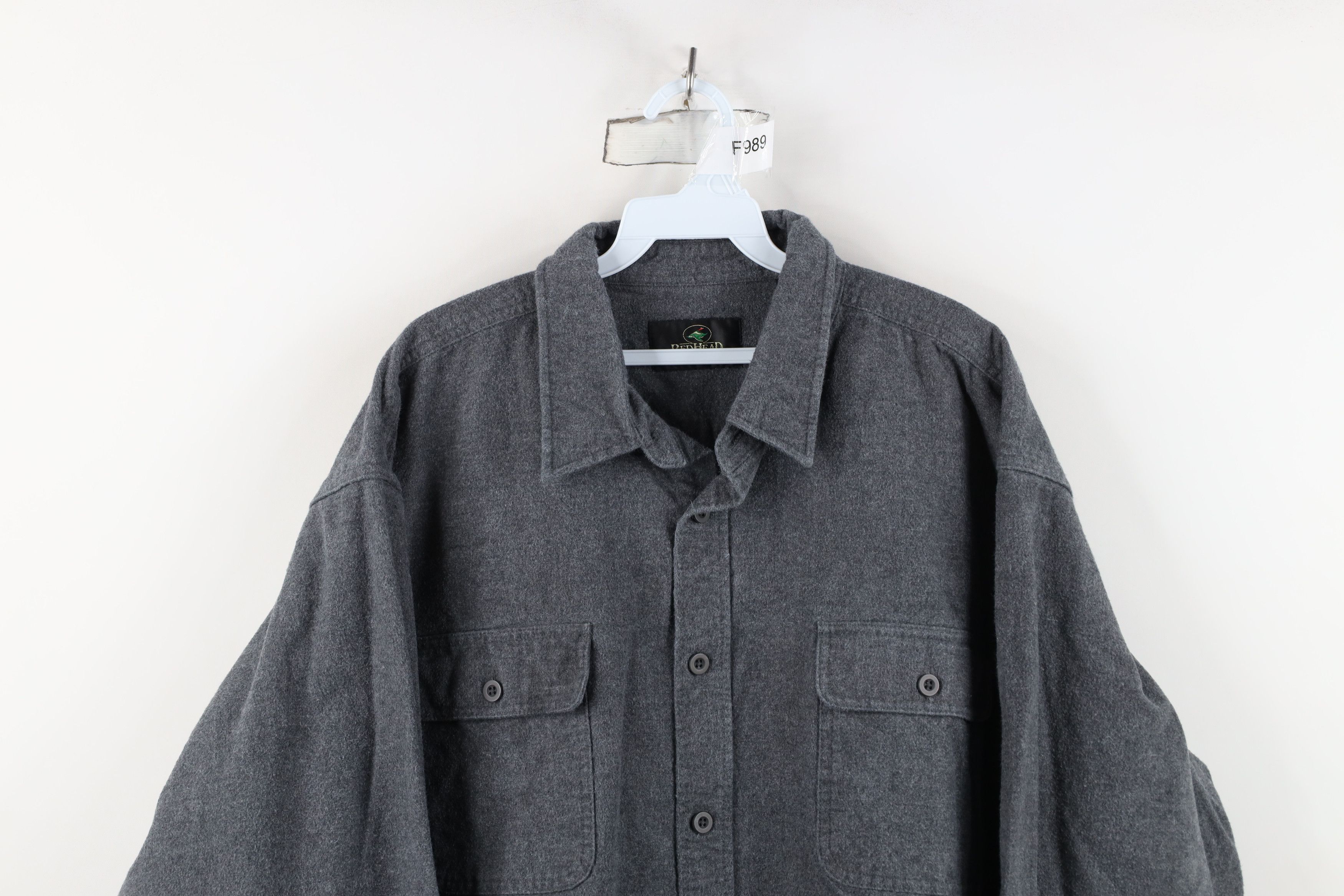 Vintage Vintage 90s Streetwear Heavyweight Cloth Button Shirt Size US XXL / EU 58 / 5 - 2 Thumbnail