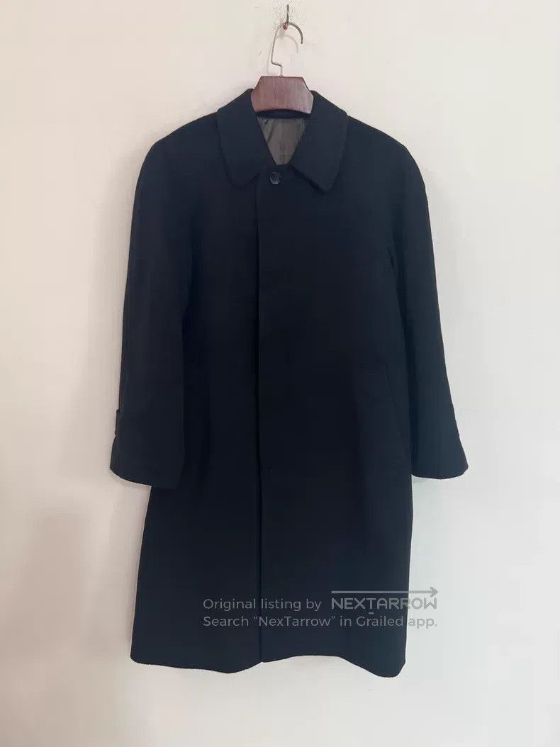Hermes Hermes Balmain Men's Long Wool Coat, Classic Black, Notche Size US XL / EU 56 / 4 - 1 Thumbnail